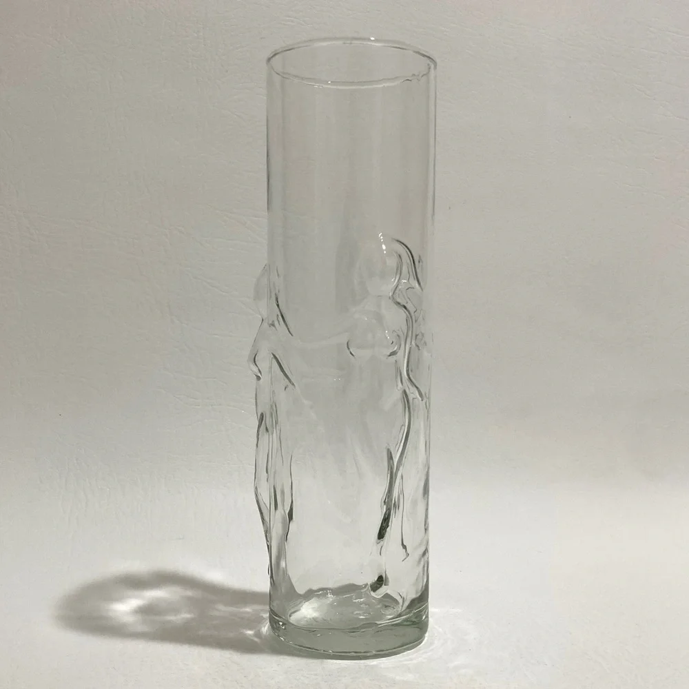 Vintage 1978 Libbey La Femme Tumbler Vase Clear - Picture 2 of 6